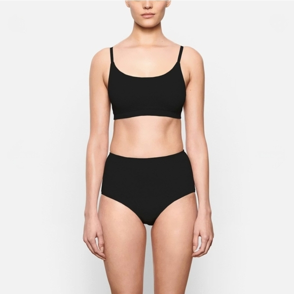 SKIMS Other - Skims Fits Everybody Scoop Bralette Womens XS Onyx 30D 32A 32B 32C